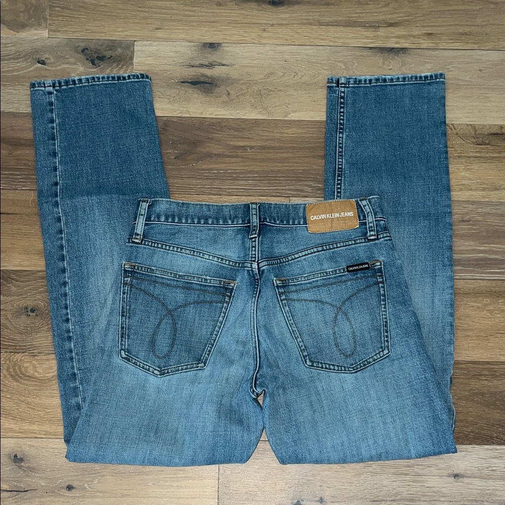 CALVIN KLEIN MENS DENIM JEANS Sz 30x32 STRAIGHT FIT CKJ 035